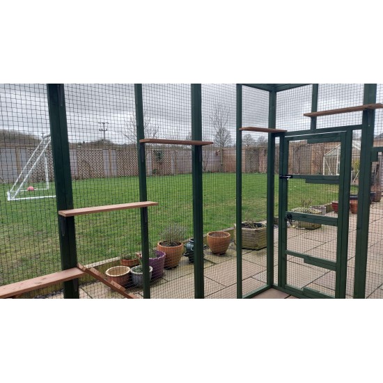 3sided lean to Catio Enclosure 275cm x 275cm 275cm x 275cm tall Painted